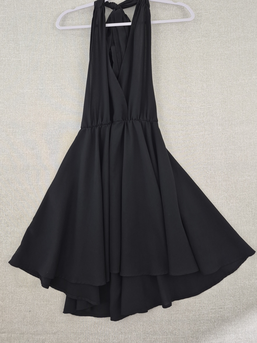 SHEIN Black Halter Neck Mini Dress Size M (SKU 0133) - Picture 2 of 14